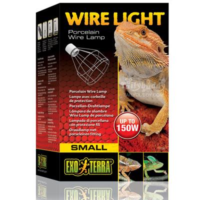Exo Terra Wire Light / Porcelain Wire Lamp - Rated for up to 150W (Small) (PT2060)